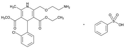 Image Of Structural Formula For Amlodipine Besylate (Chemical Structure 01)